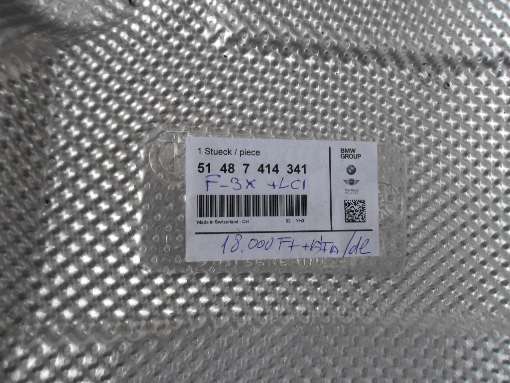 ÁR/DB [GYÁRI ÚJ] BMW - HŐVÉDŐ LEMEZ F30 SZÉRIA+LCI 3. kép